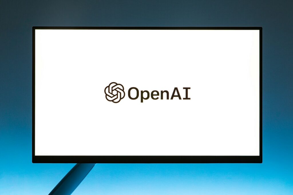 OpenAIと表示されたパソコン画面